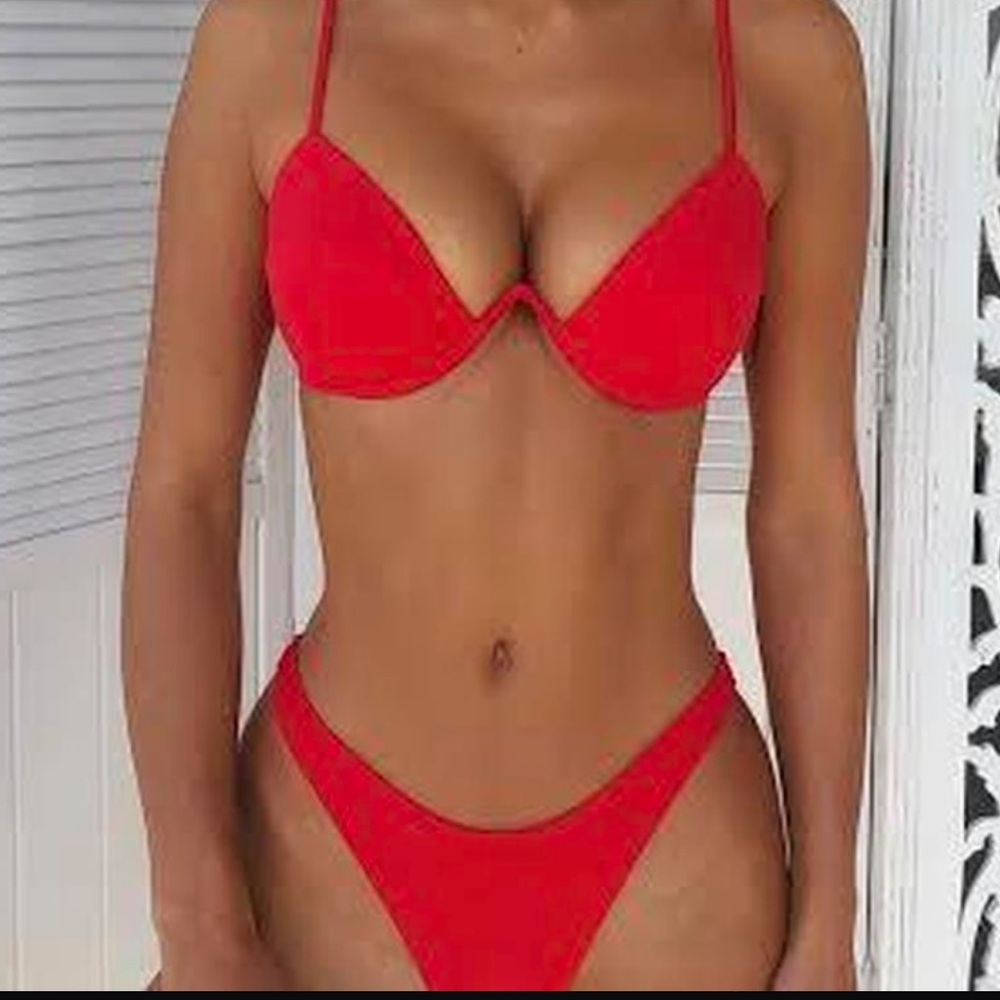 White Fox Swim Catalina Red Bikini Set - Picture 5 of 5